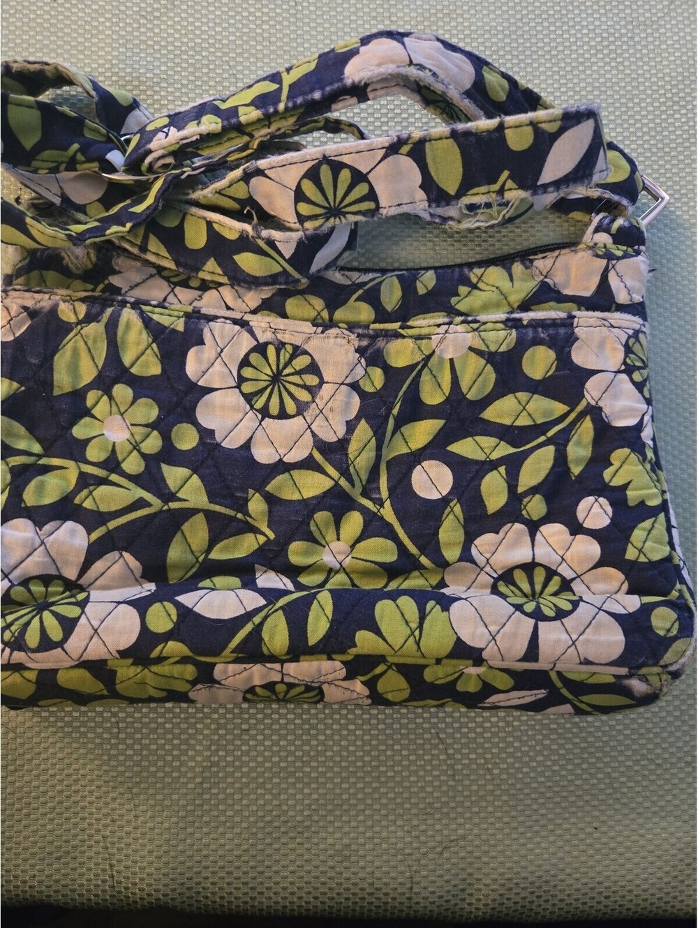Vera Bradley Quilted Floral Crossbody Bag - Night Owl Pattern - Picture 2 of 6